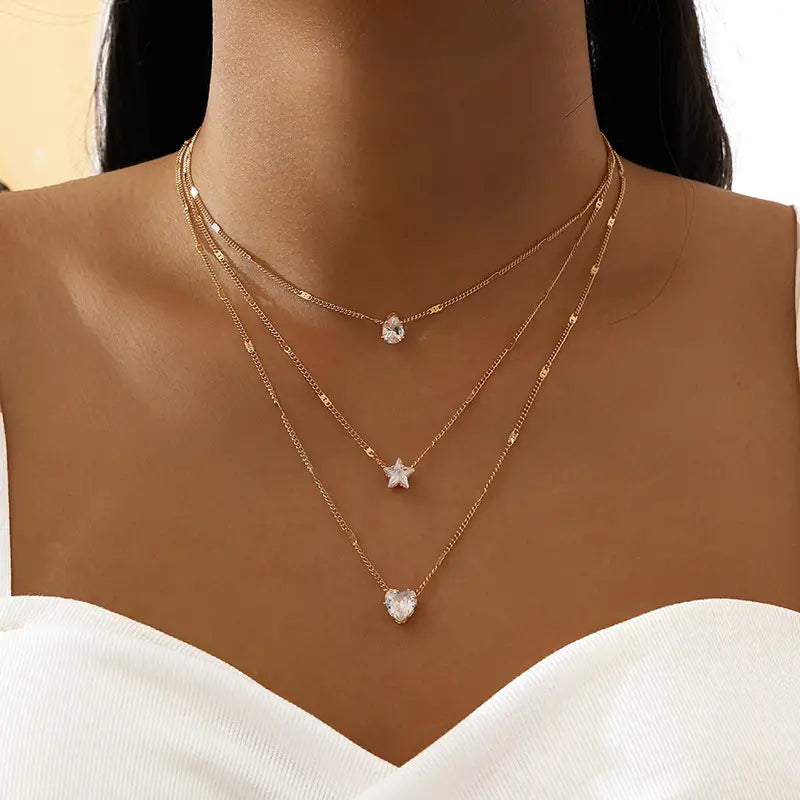 Boho Layered Charmed Necklace