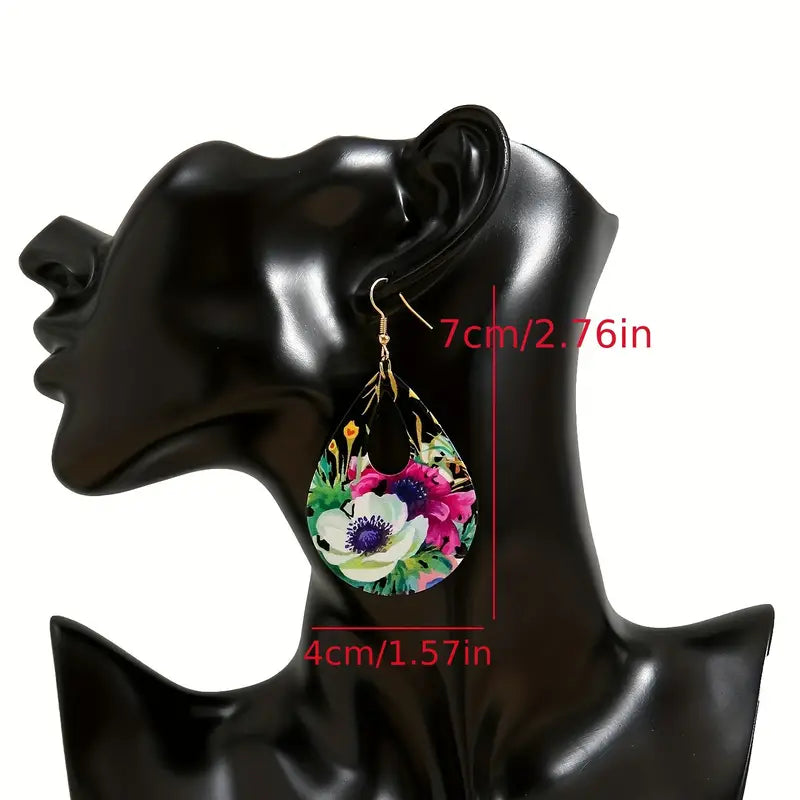 Flower Water Drop Earring