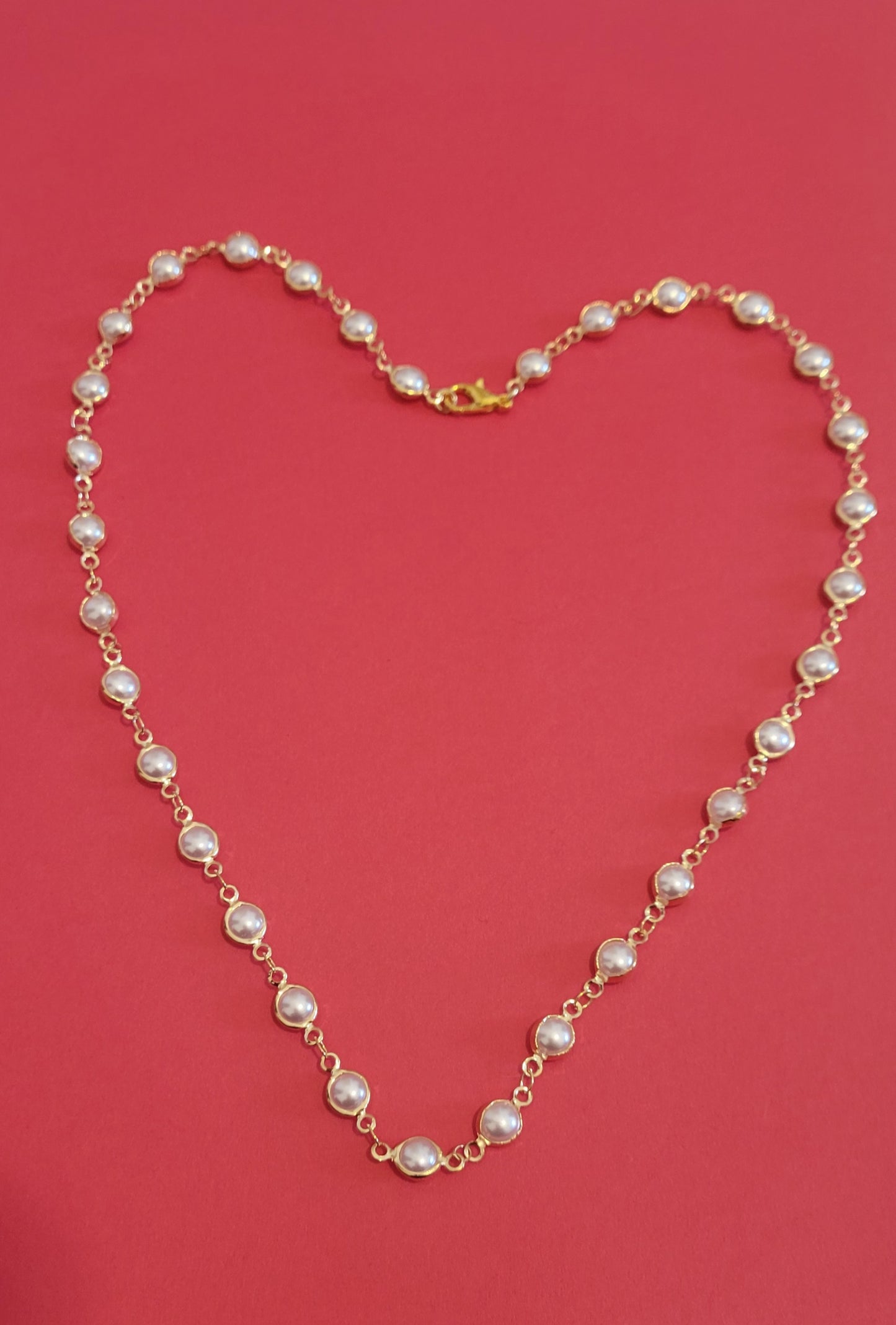 Beautiful Beige Pearl Bead Necklaces for Mommy and Me