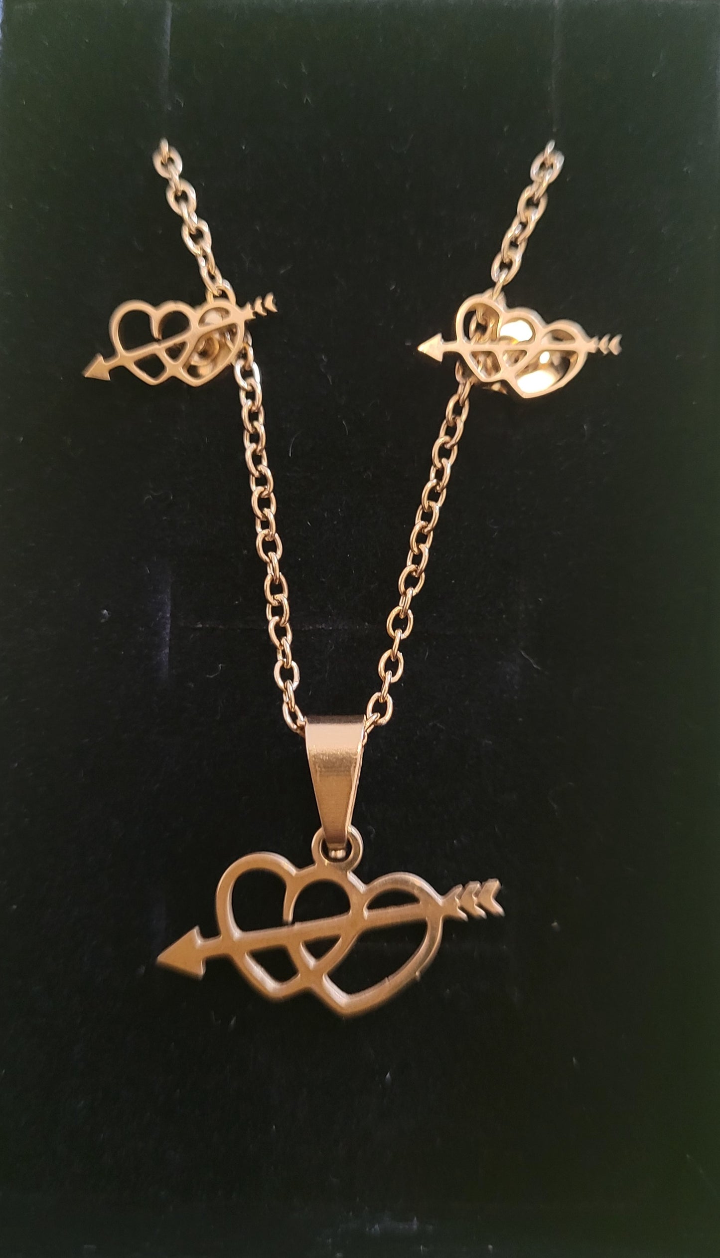 HeartBeat Earring and Necklace Set.