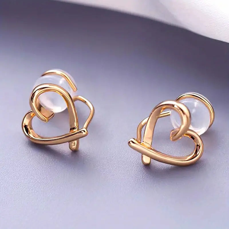 Elegant and Stylish Love clip-on Earrings - Perfect Gift for Women and Girls
