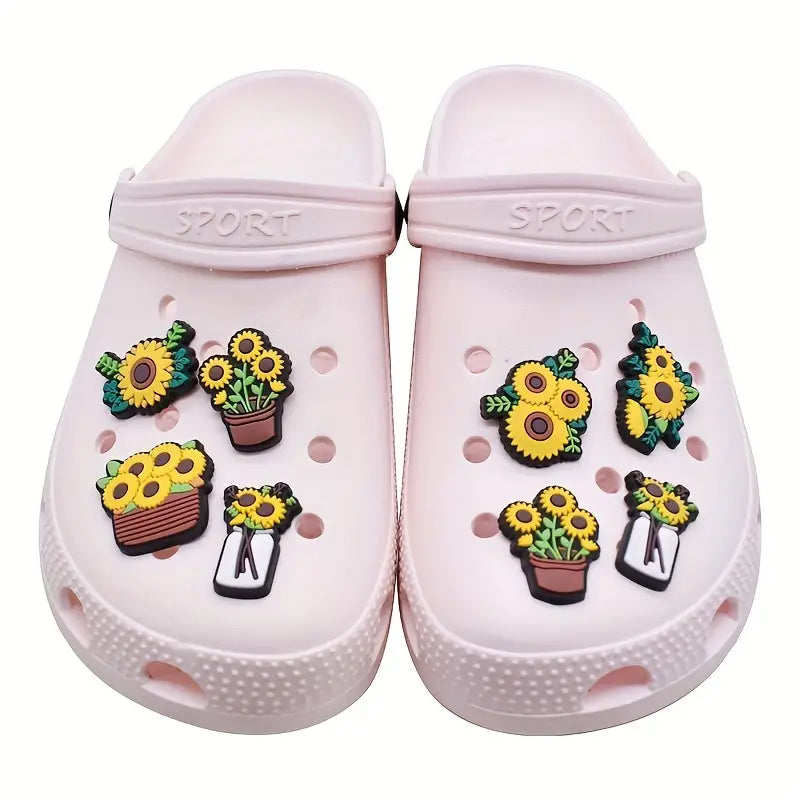 Sun flower Shoe charms