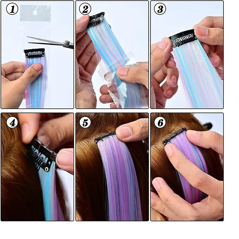 Purple clip in Charmed Hair