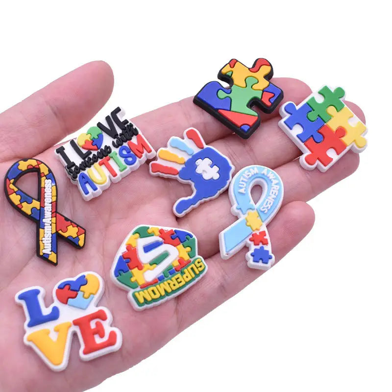 Cute Puzzle Pattern Charms
