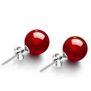 S925 Crystal Ball Charmed Earrings