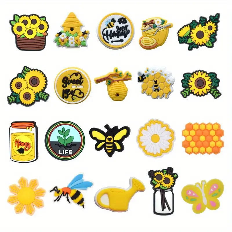 Sun flower Shoe charms