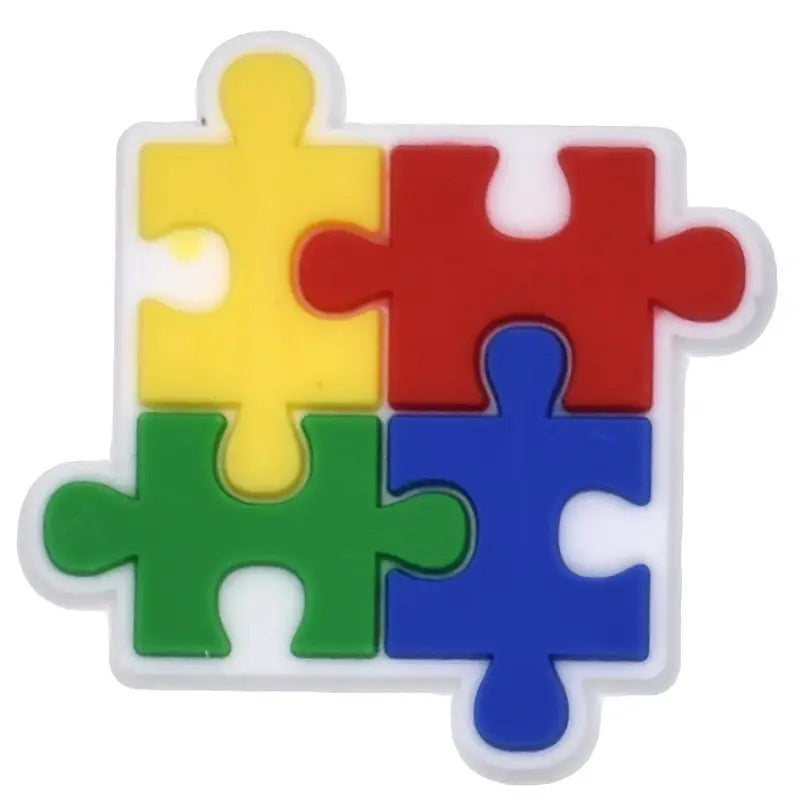 Cute Puzzle Pattern Charms