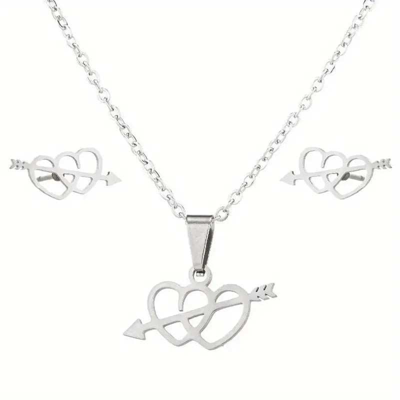 HeartBeat Earring and Necklace Set.