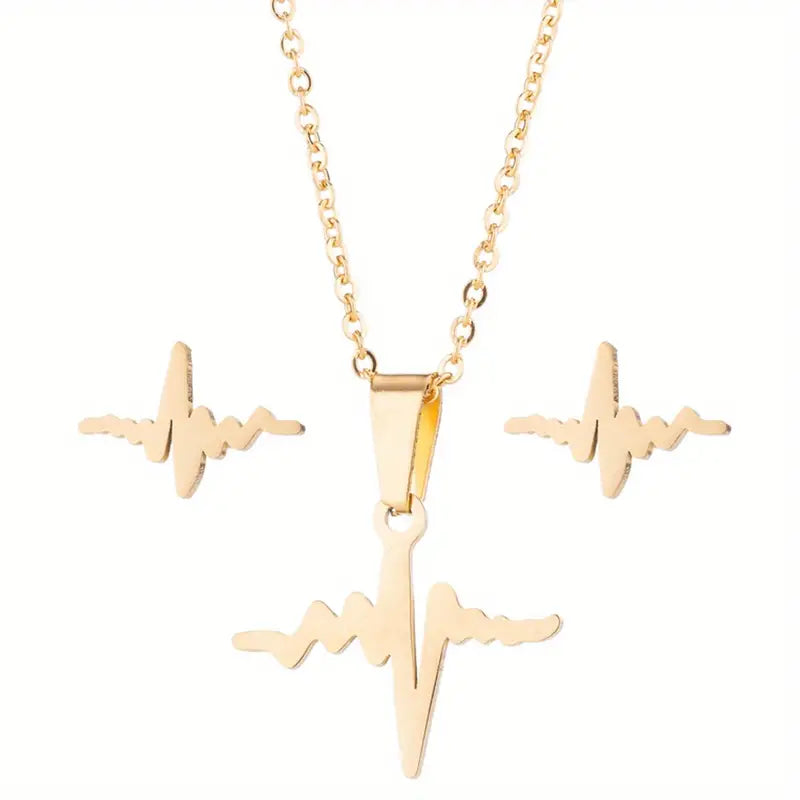 HeartBeat Earring and Necklace Set.
