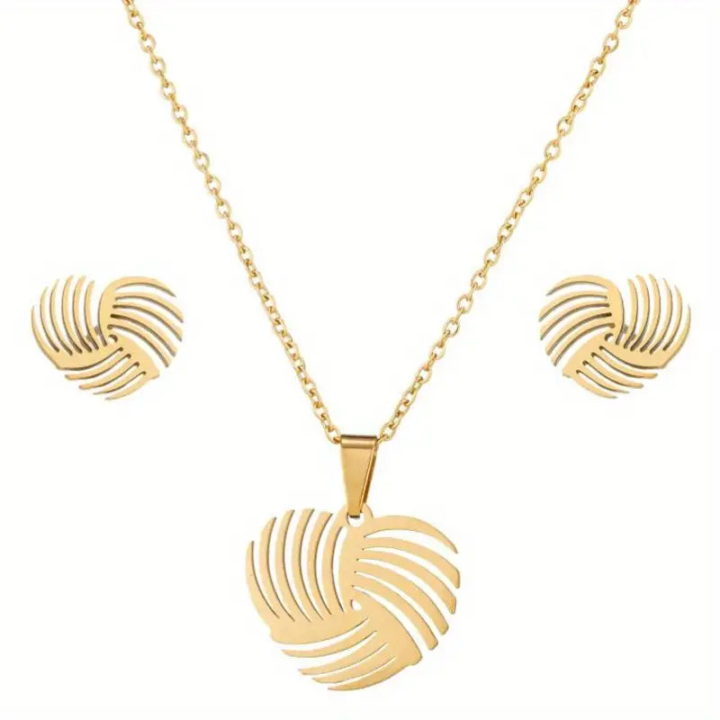 HeartBeat Earring and Necklace Set.