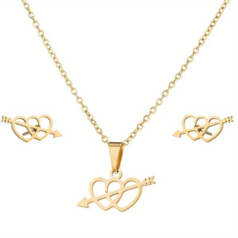HeartBeat Earring and Necklace Set.