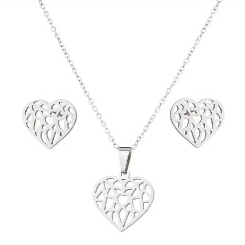 HeartBeat Earring and Necklace Set.
