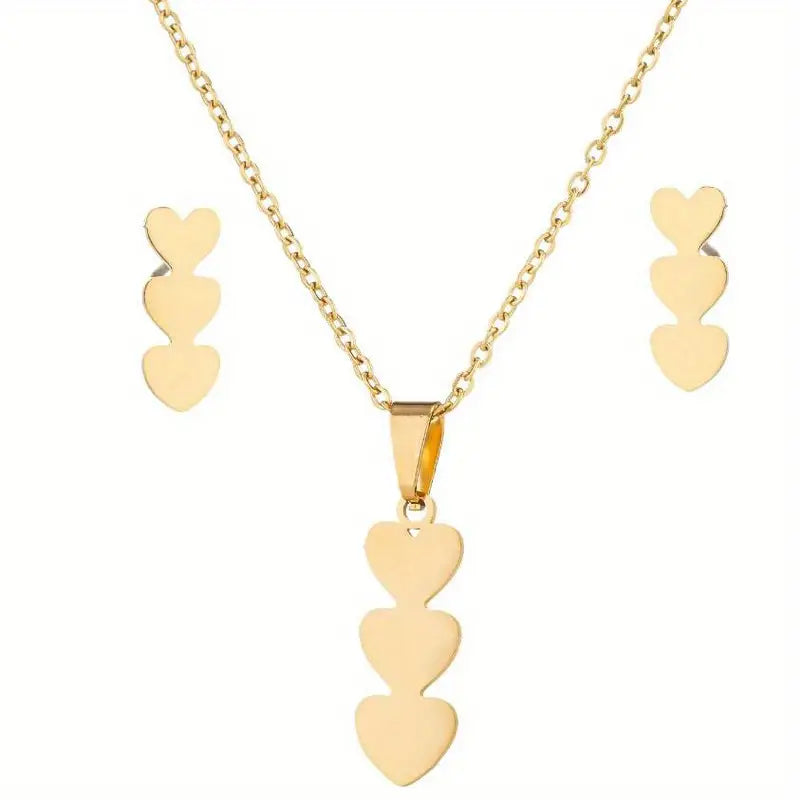 HeartBeat Earring and Necklace Set.