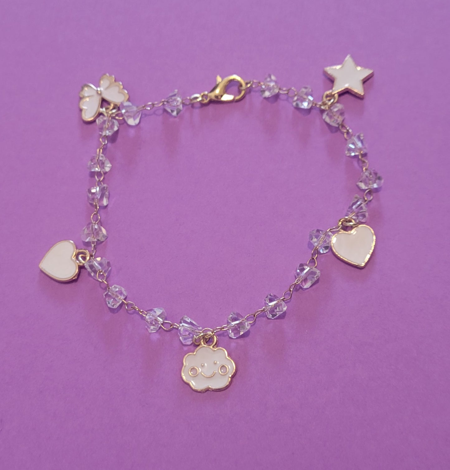Glass bead and charmed Bracelets