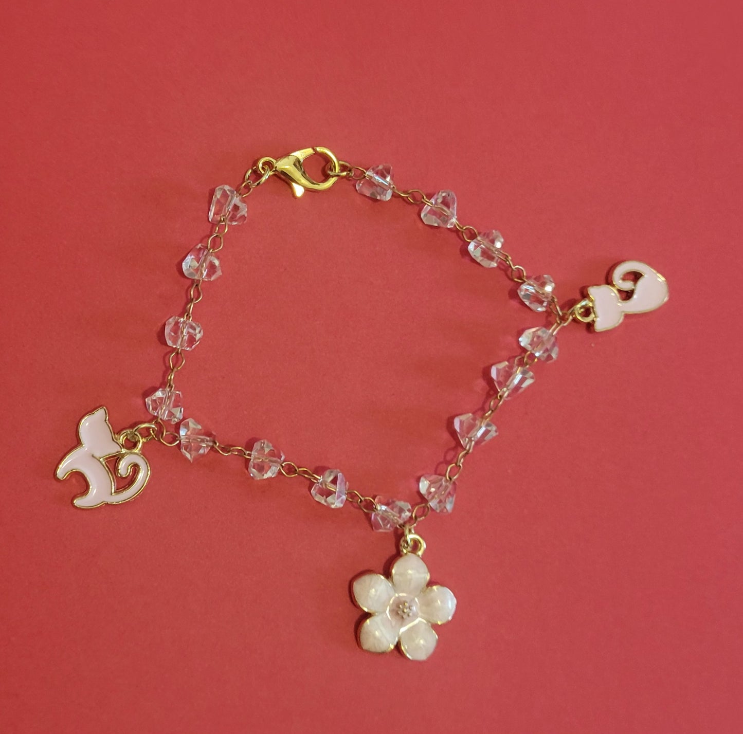 Glass bead and charmed Bracelets