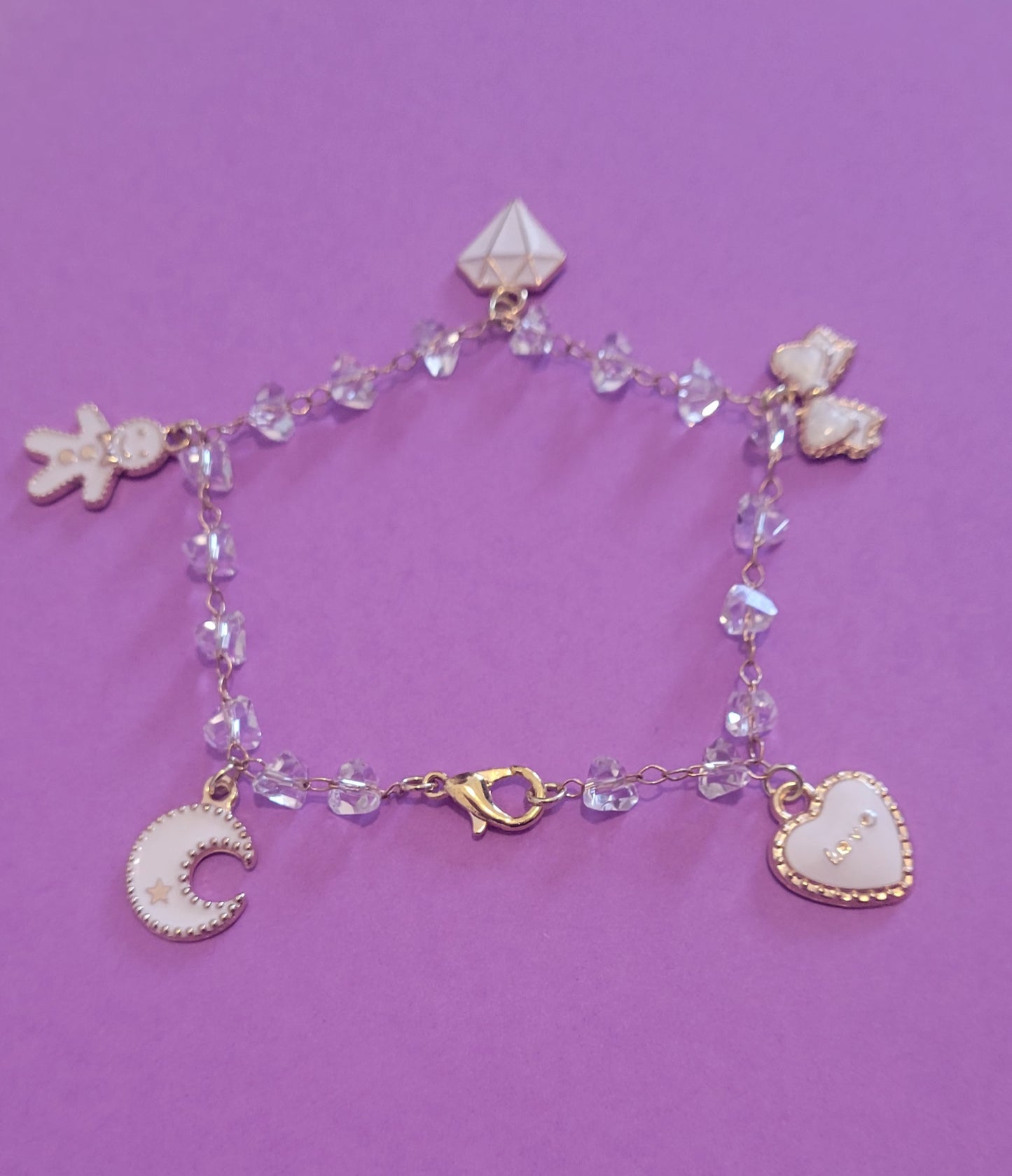 Glass bead and charmed Bracelets