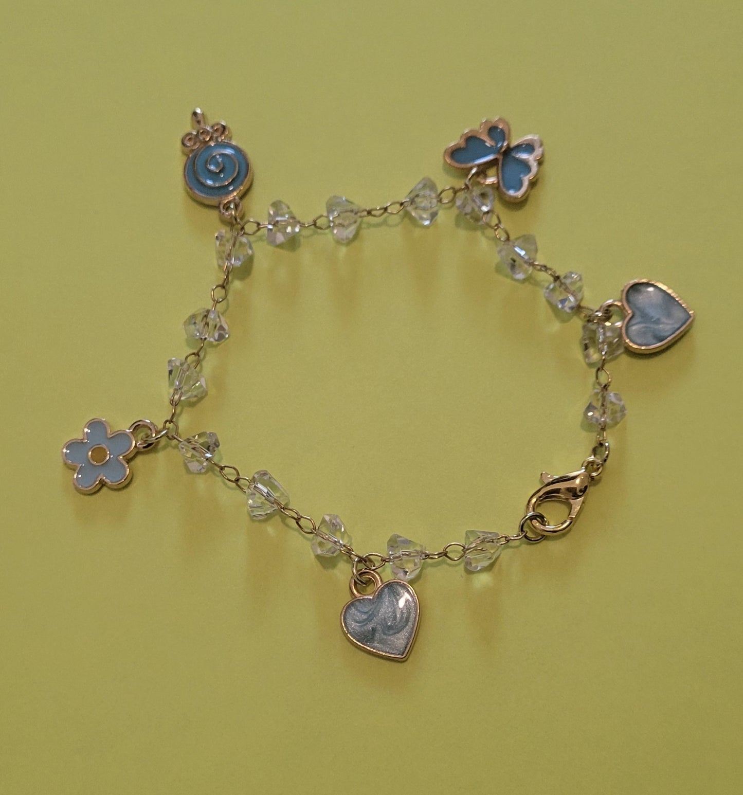 Glass bead and charmed Bracelets