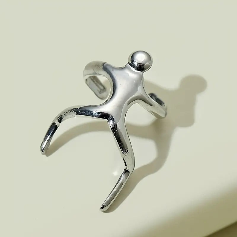 little man decorative Ear Clip Earrings