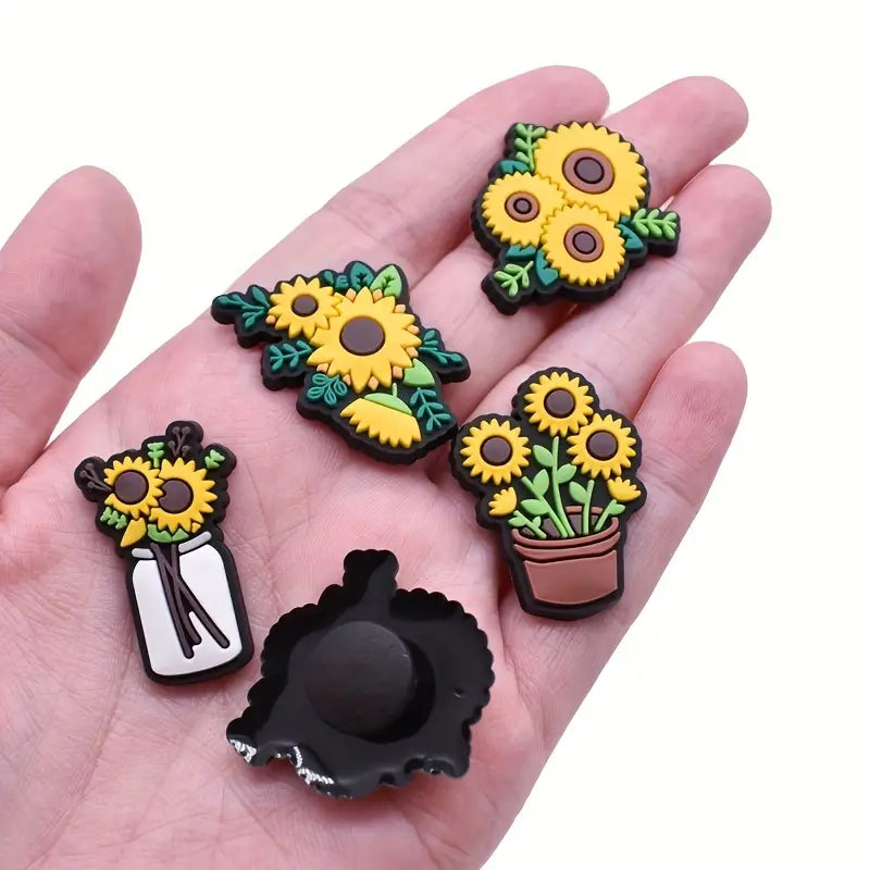 Sun flower Shoe charms