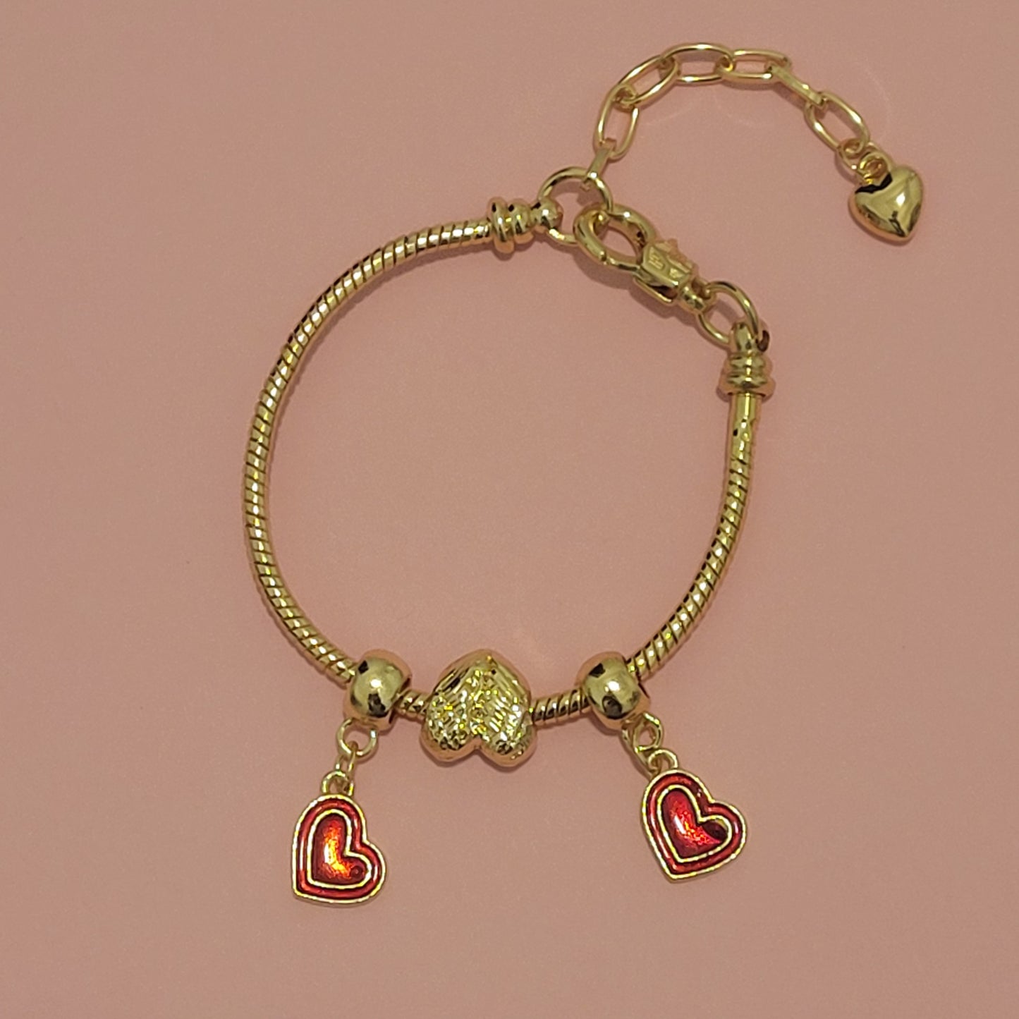 Golden Charmed Bracelet for the Girl