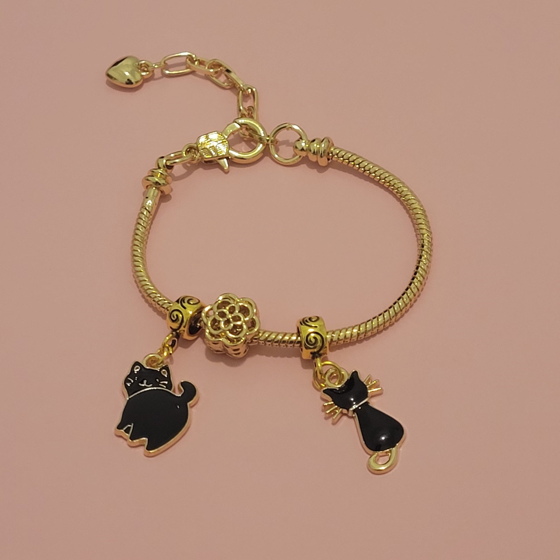 Golden Charmed Bracelet for the Girl