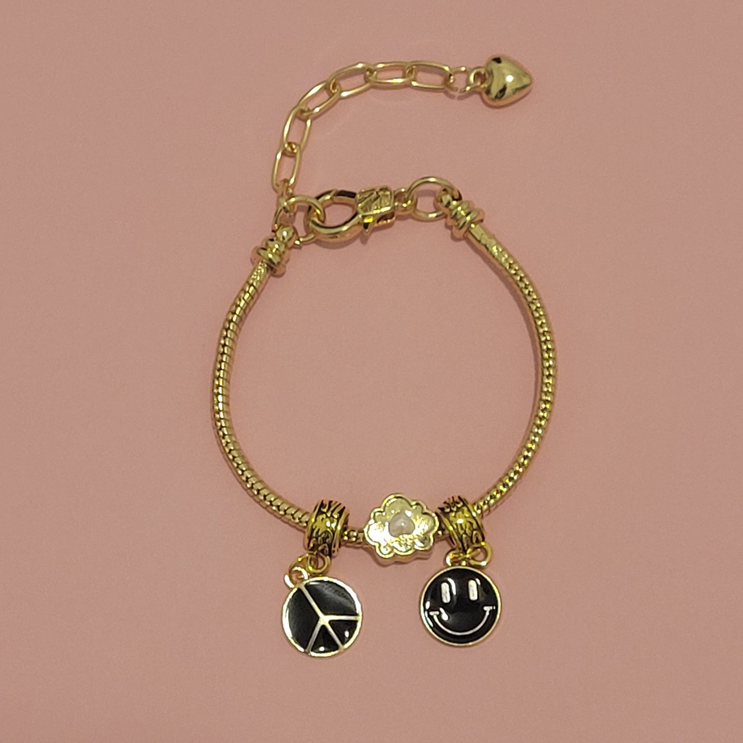 Golden Charmed Bracelet for the Girl