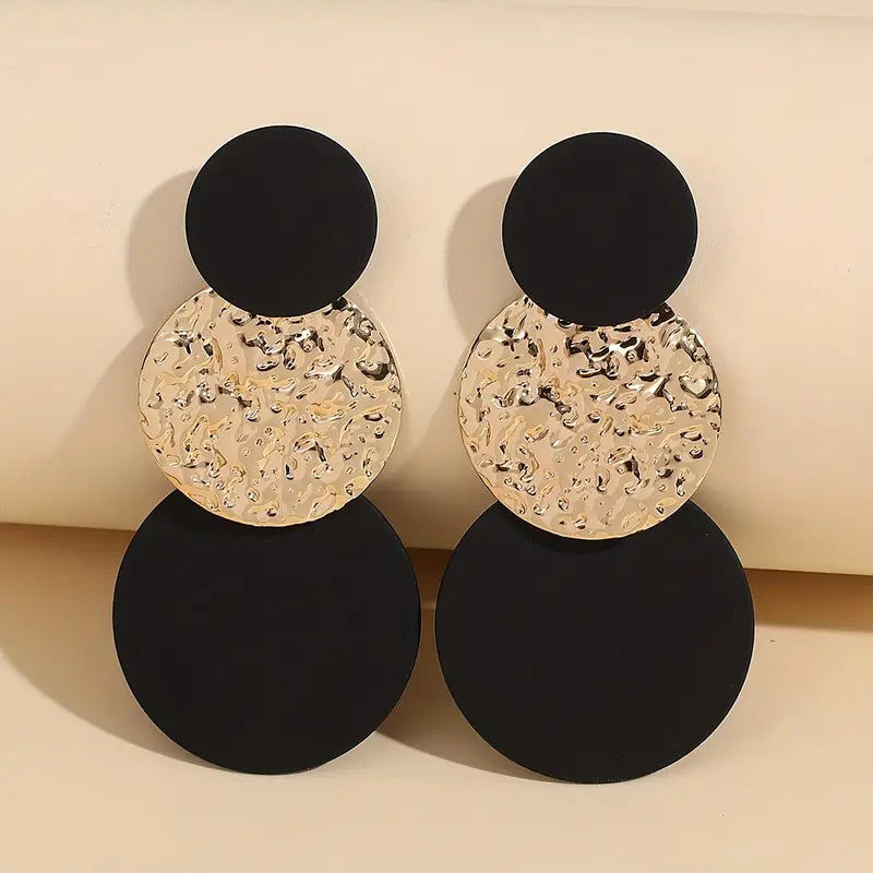 High-end Simple Round Long Earrings