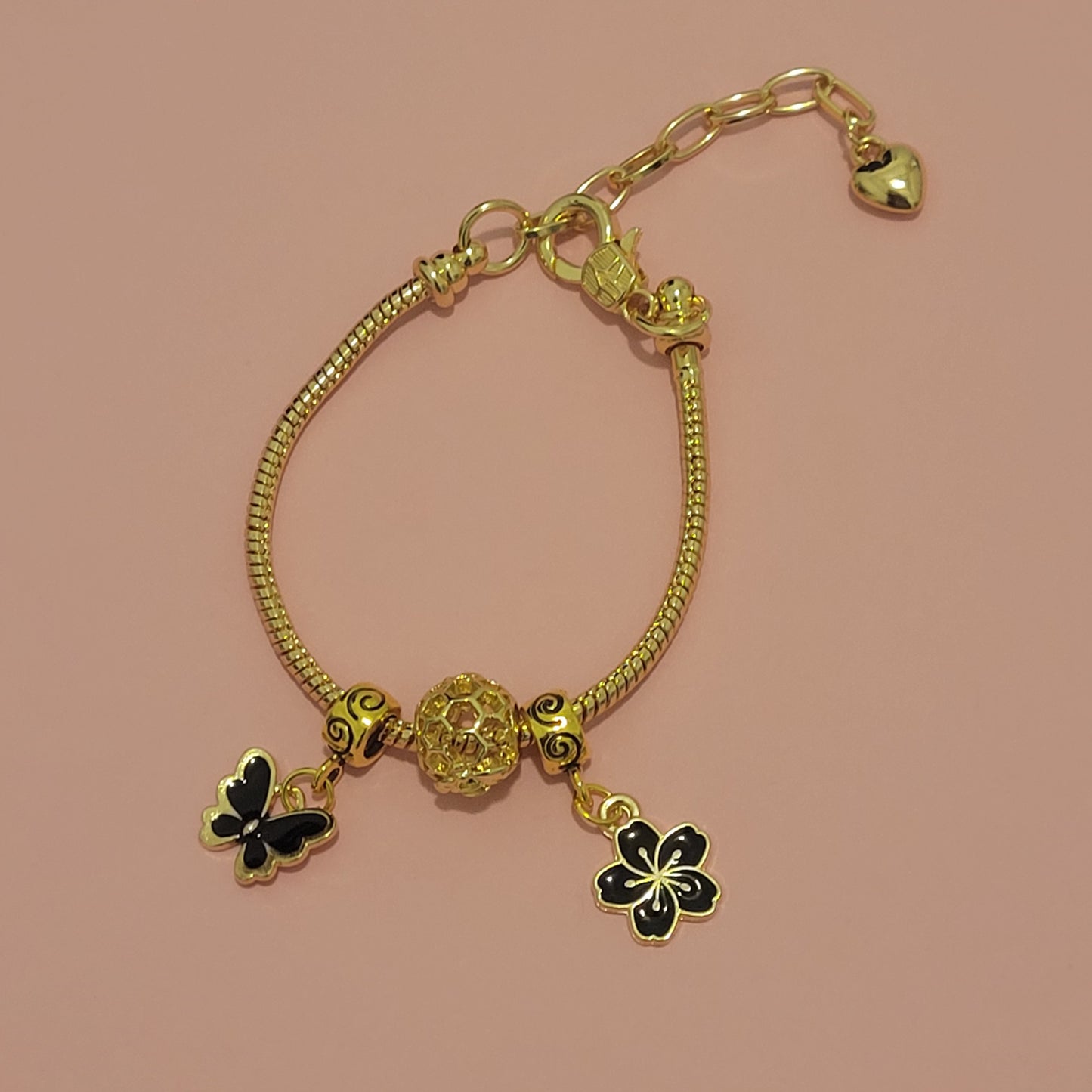 Girls Golden Charmed Bracelets